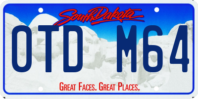 SD license plate 0TDM64