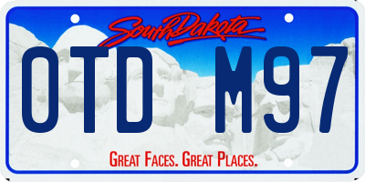 SD license plate 0TDM97