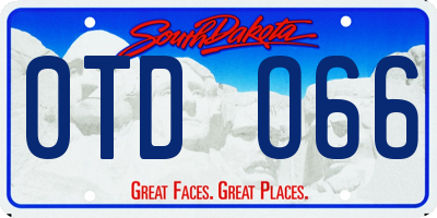 SD license plate 0TDO66
