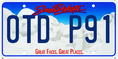 SD license plate 0TDP91