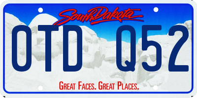 SD license plate 0TDQ52