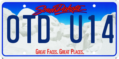 SD license plate 0TDU14