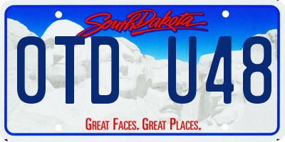 SD license plate 0TDU48