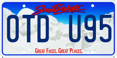 SD license plate 0TDU95