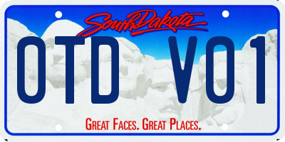 SD license plate 0TDV01