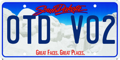 SD license plate 0TDV02