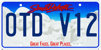 SD license plate 0TDV12