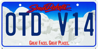 SD license plate 0TDV14