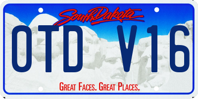 SD license plate 0TDV16