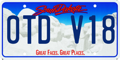 SD license plate 0TDV18