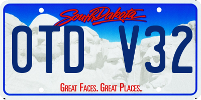 SD license plate 0TDV32