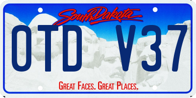 SD license plate 0TDV37