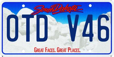 SD license plate 0TDV46