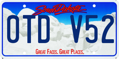 SD license plate 0TDV52
