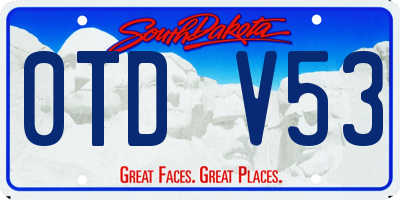 SD license plate 0TDV53