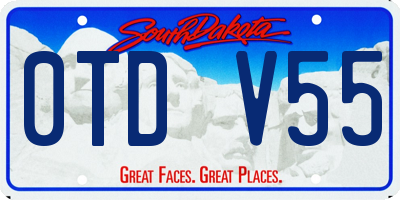 SD license plate 0TDV55