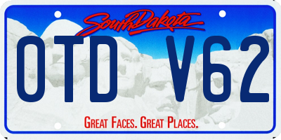 SD license plate 0TDV62