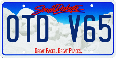 SD license plate 0TDV65