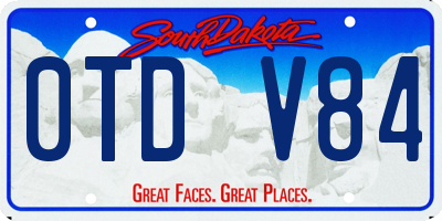 SD license plate 0TDV84