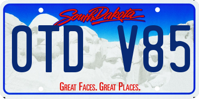 SD license plate 0TDV85