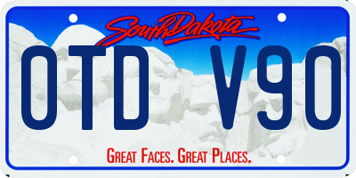 SD license plate 0TDV90