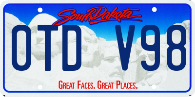 SD license plate 0TDV98