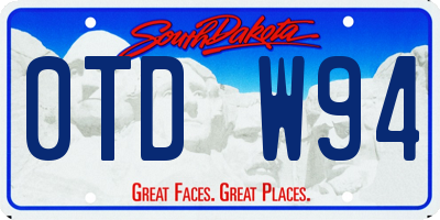 SD license plate 0TDW94