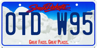 SD license plate 0TDW95