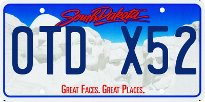 SD license plate 0TDX52