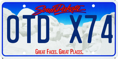SD license plate 0TDX74
