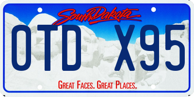 SD license plate 0TDX95