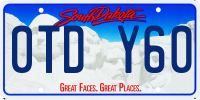 SD license plate 0TDY60