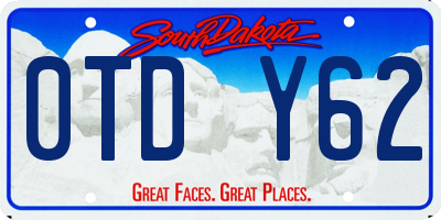 SD license plate 0TDY62