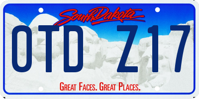 SD license plate 0TDZ17