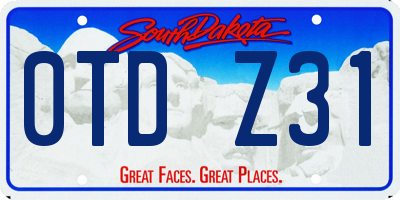 SD license plate 0TDZ31