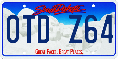 SD license plate 0TDZ64