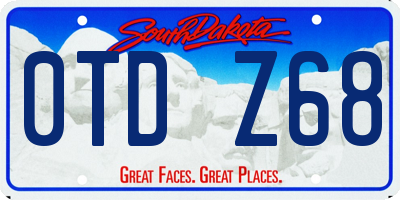 SD license plate 0TDZ68