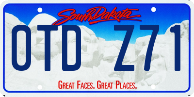 SD license plate 0TDZ71