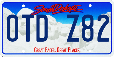 SD license plate 0TDZ82