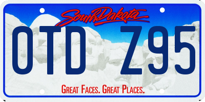 SD license plate 0TDZ95