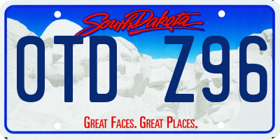 SD license plate 0TDZ96