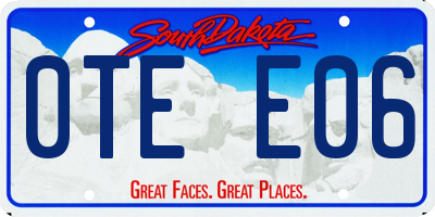SD license plate 0TEE06