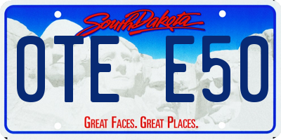 SD license plate 0TEE50