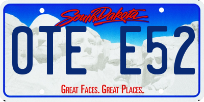 SD license plate 0TEE52