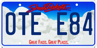 SD license plate 0TEE84