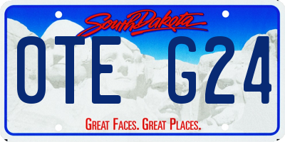 SD license plate 0TEG24