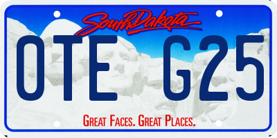 SD license plate 0TEG25