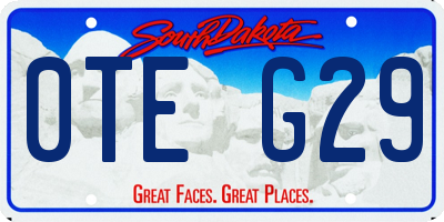 SD license plate 0TEG29
