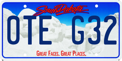 SD license plate 0TEG32