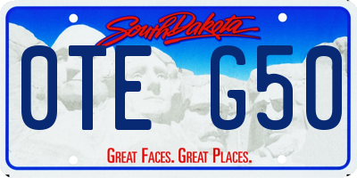 SD license plate 0TEG50